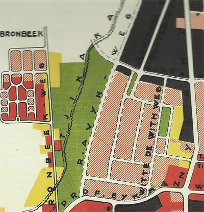 ILW Bandung 3 Gedung Sate Tjihapit Opvoedingsgesticht detail kaart Gemeente Bandoeng