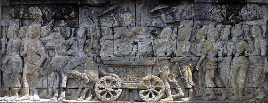 ILW Borobudur Mendut Tempelvoet 1e 27 park Lumbini