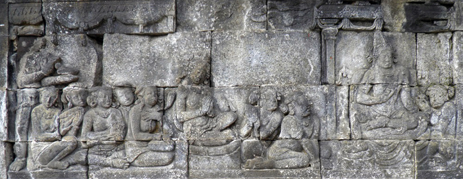ILW Borobudur Mendut Tempelvoet 1e 50 sluier