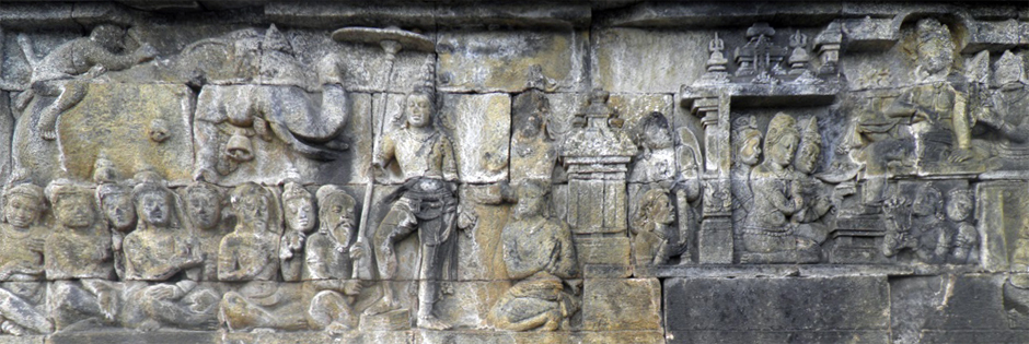 ILW Borobudur Mendut Tempelvoet 1e 16 koning