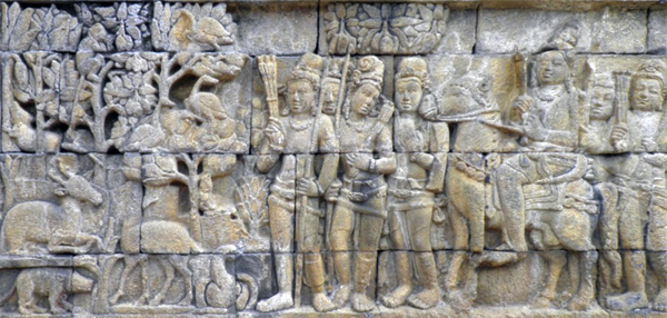 ILW Borobudur Mendut Tempelvoet 2e 114 jachtstoet