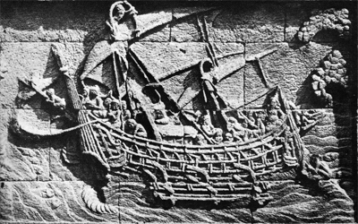 ILW Borobudur Mendut Tempelvoet 2e 86 het schip van Borobudur