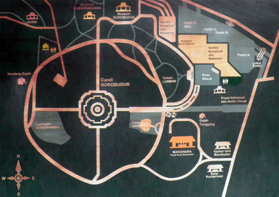 ILW Borobudur Mendut Tempelvoet Candi Borobudur