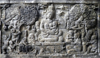 ILW Borobudur Mendut Tempelvoet godin Hariti