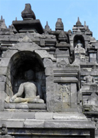 ILW Borobudur Mendut Tempelvoet nistempeltjes